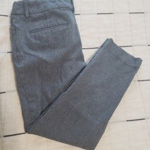 Grey skinny dress pants